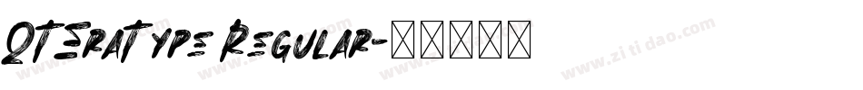 QTEraType Regular字体转换